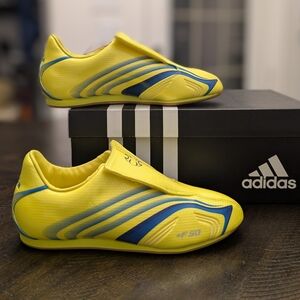Adidas Taekwondo F50 Sneakers In The Bright Yellow and Blue Size 5,NWT!!